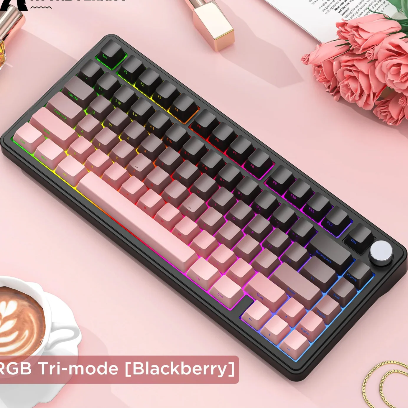 Tri-Mode Wireless RGB Mechanical Keyboard