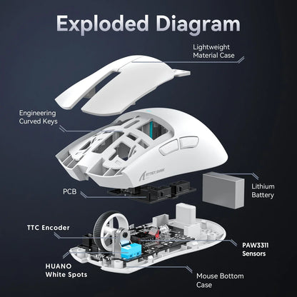 Attack Shark X11 Wireless RGB Gaming Mouse