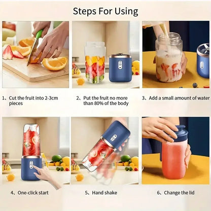 USB Rechargeable Portable Blender – Dual Cup