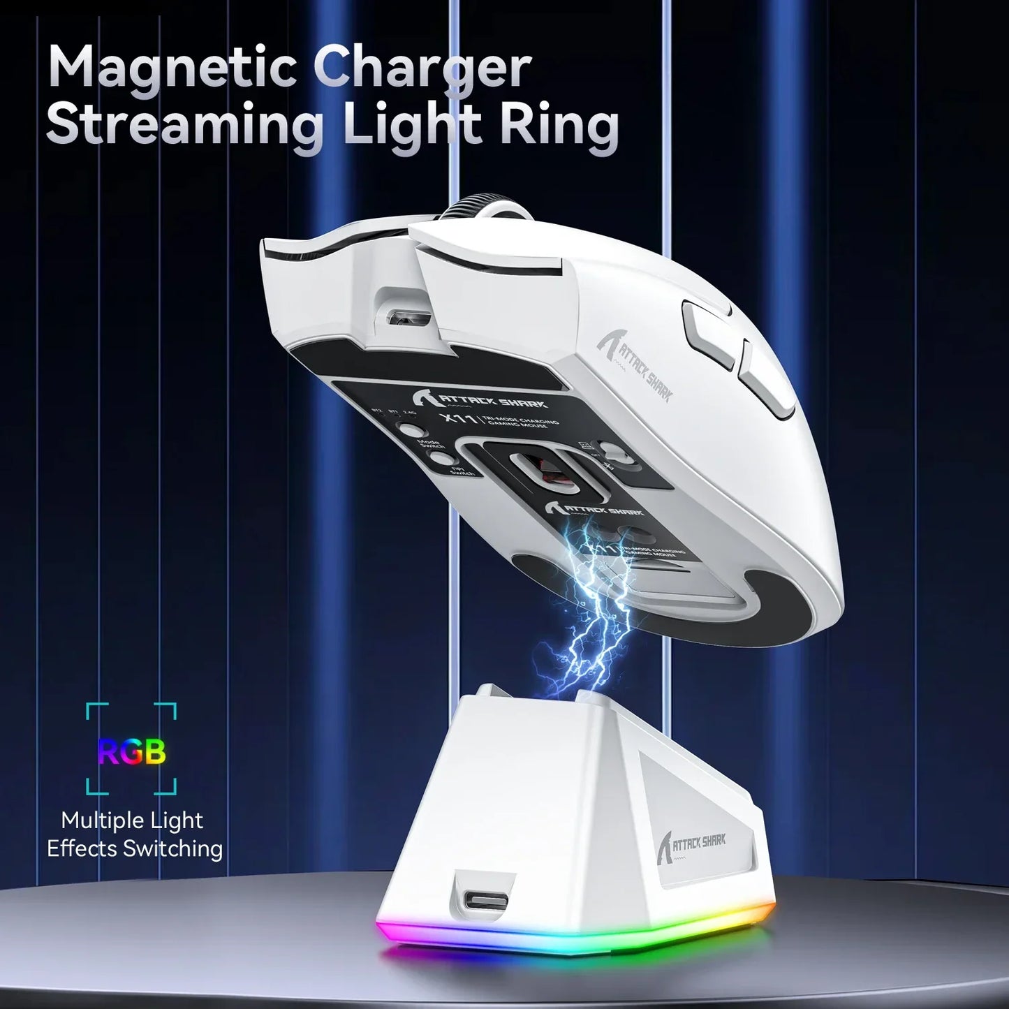Attack Shark X11 Wireless RGB Gaming Mouse