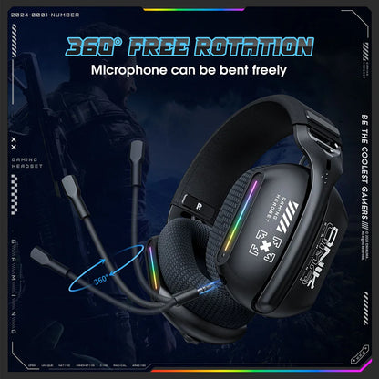 Wireless Gaming Headset with HD Mic